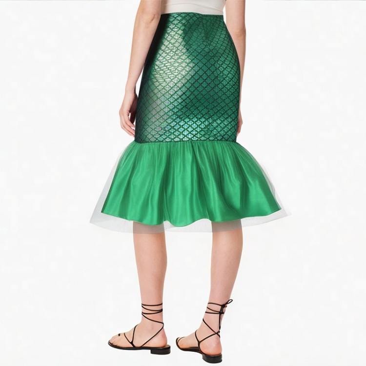 high waist slim stretch zipper skirt