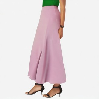 Elegant silk skirt open skirt high waist