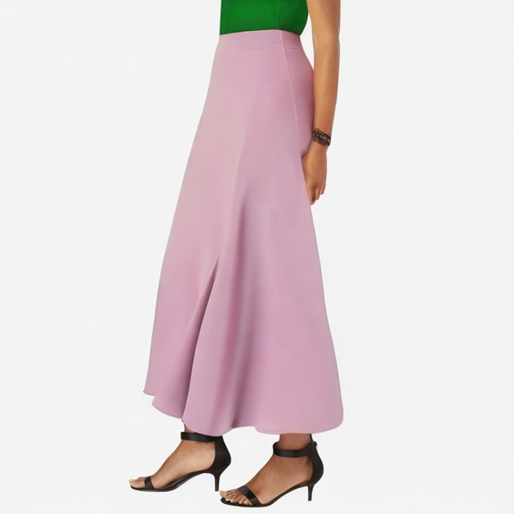 Elegant silk skirt open skirt high waist