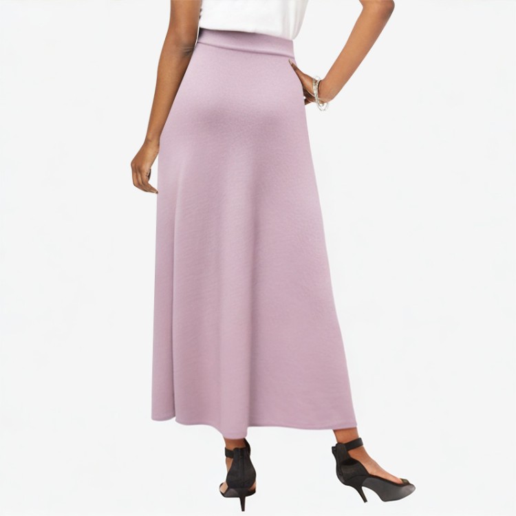 Elegant silk skirt open skirt high waist