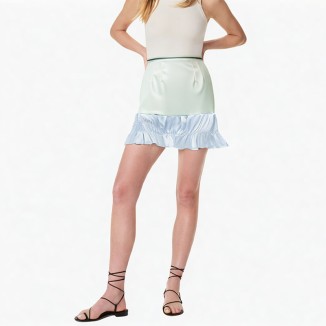 High waist slim matte skirt