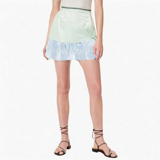 High waist slim matte skirt