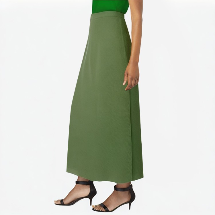 Fashion slit knitted skirt retro stretch