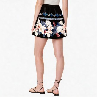 Holiday beach skirt polyester printed skirt
