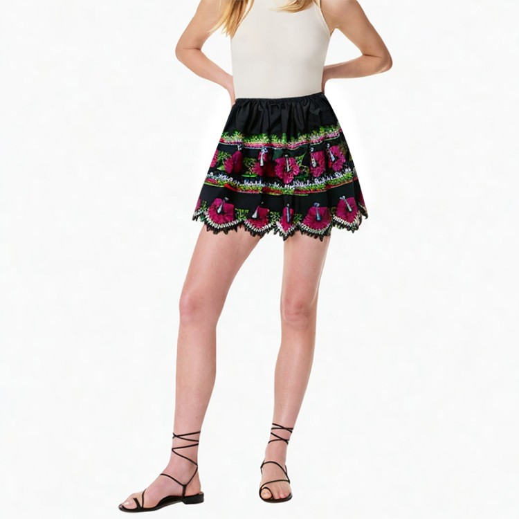 Printed island style Hawaiian print women's skirt