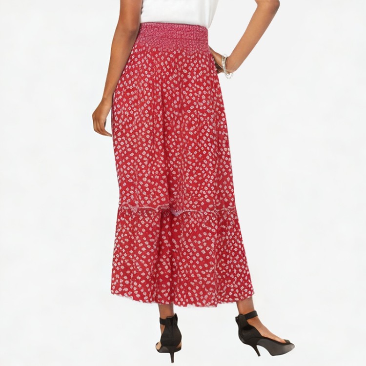Floral print retro skirt in various colors