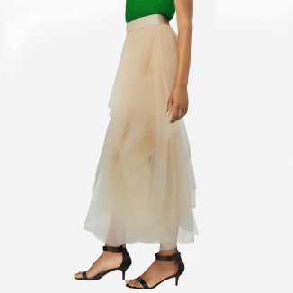irregular tulle skirt fashionable mesh ballet skirt