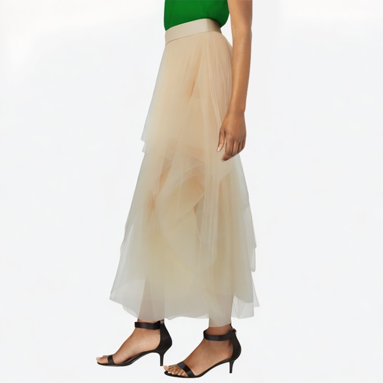 irregular tulle skirt fashionable mesh ballet skirt