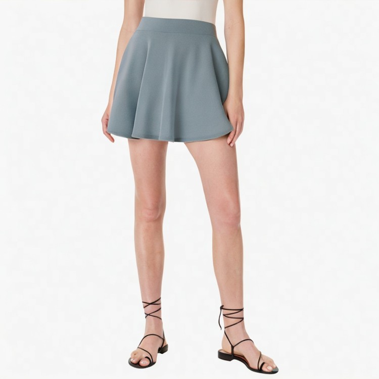 Full zip patent leather skirt Shiny skirt Slim skirt