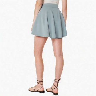 Full zip patent leather skirt Shiny skirt Slim skirt