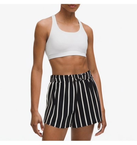 Sexy black striped casual pants