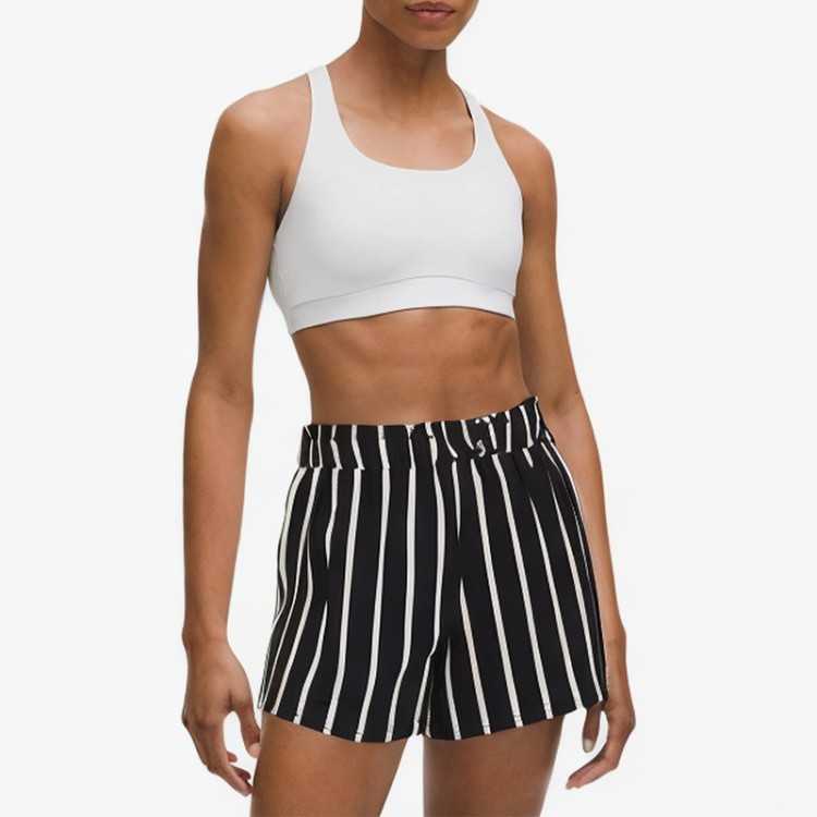 Sexy black striped casual pants