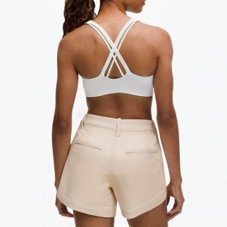 Off-white button slim casual pants