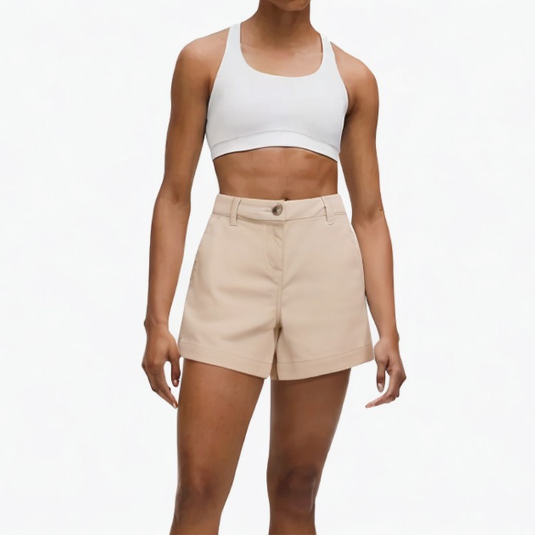 Off-white button slim casual pants