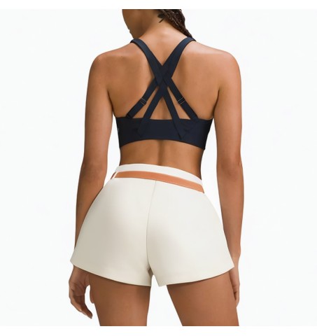 White soft belt casual pants