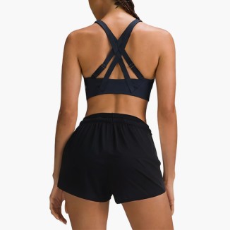 Black breathable cotton sports shorts