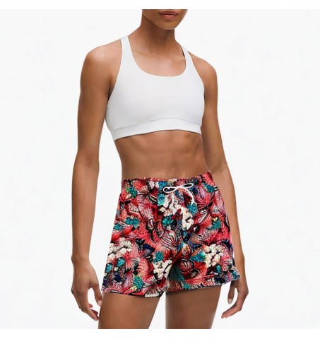 Fashion shorts with multiple color prints