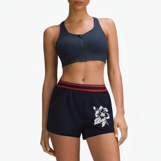 Sexy breathable printed sports shorts
