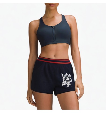 Sexy breathable printed sports shorts