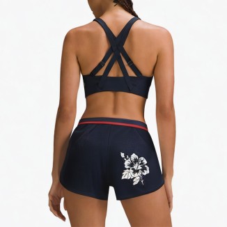 Sexy breathable printed sports shorts