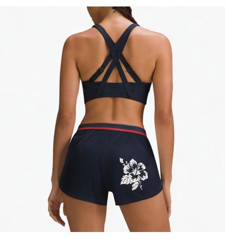 Sexy breathable printed sports shorts