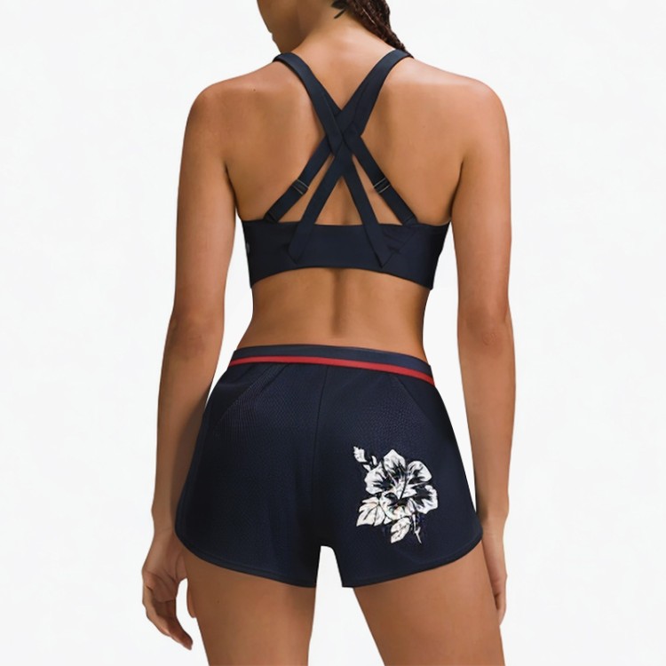 Sexy breathable printed sports shorts