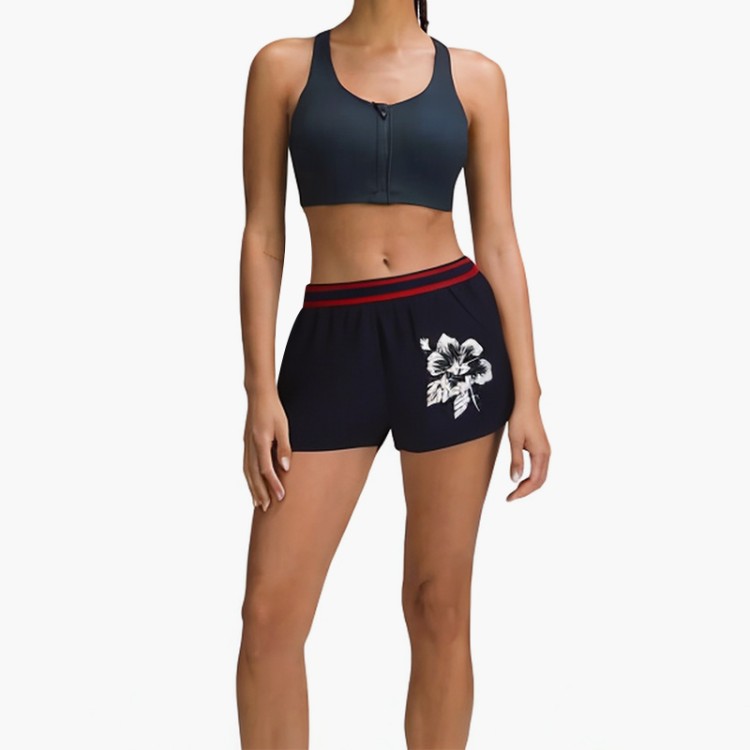 Sexy breathable printed sports shorts