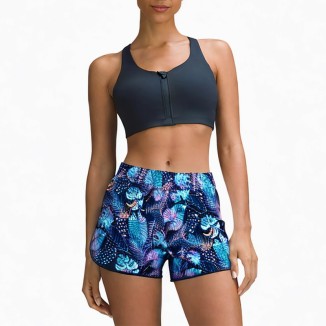 Blue printed comfortable and fashionable women's shorts