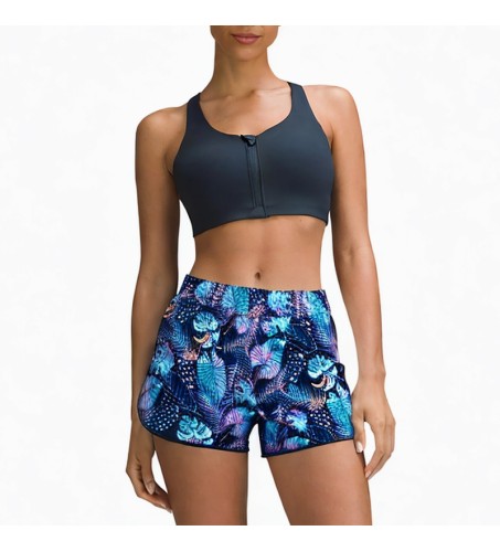 Blue printed comfortable and fashionable women's shorts