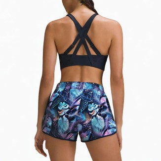 Blue printed comfortable and fashionable women's shorts