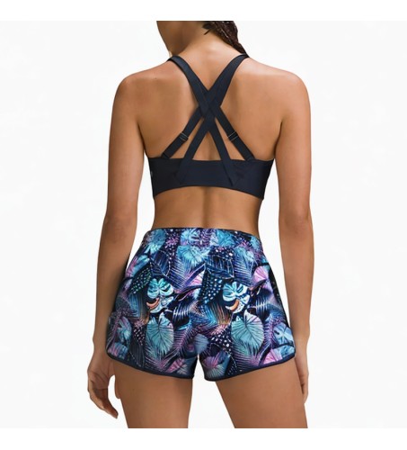 Blue printed comfortable and fashionable women's shorts