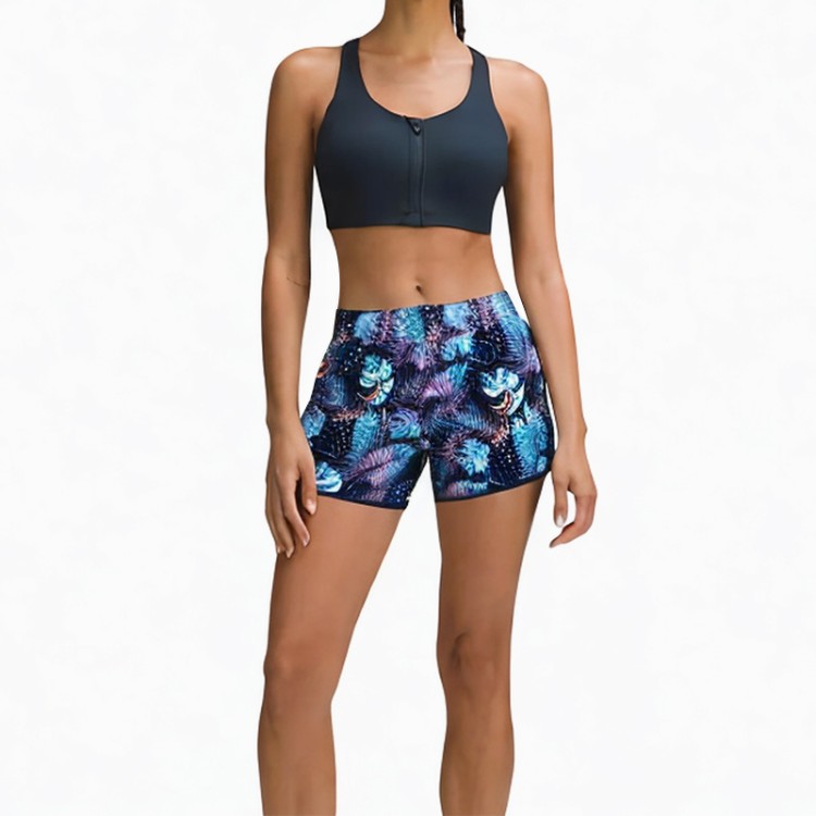Blue printed comfortable and fashionable women's shorts