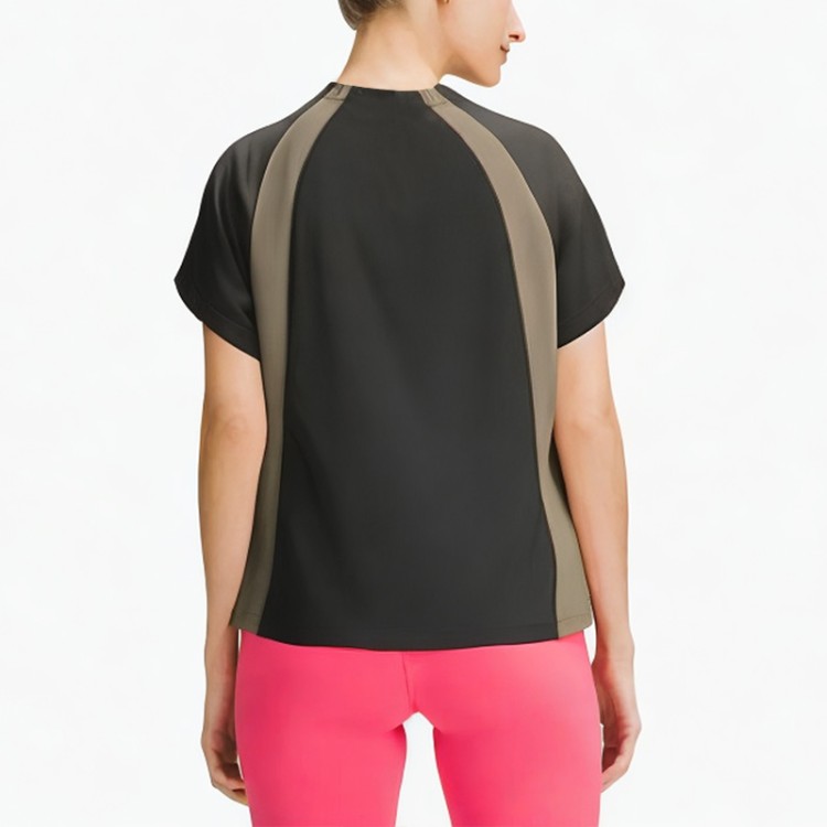 Zipper round neck hiking t-shirt