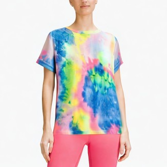 Multi-color splicing slim and comfortable T-shirt