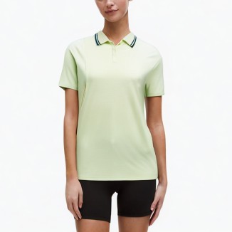 solid color lapel slim T-shirt