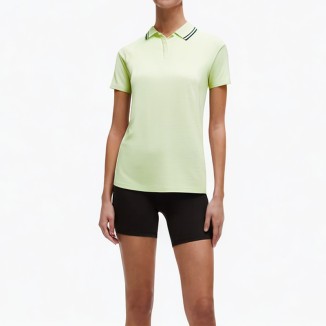 solid color lapel slim T-shirt