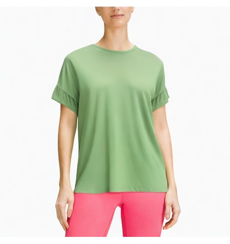 solid color belly-baring top t-shirt