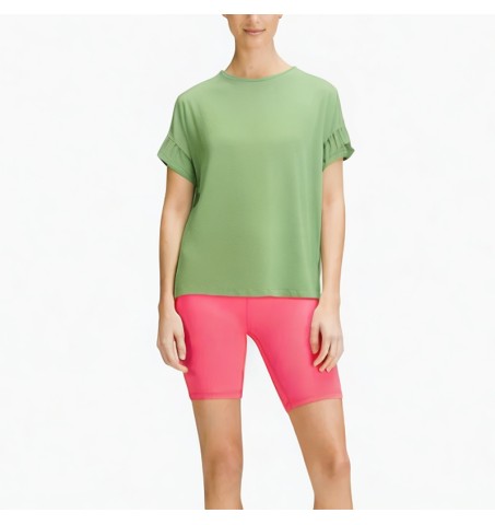 solid color belly-baring top t-shirt