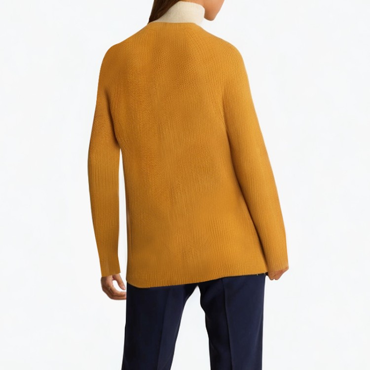 long loose v-shaped sweater cardigan