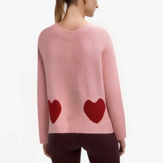 Multi-color optional love v-neck sweater cardigan