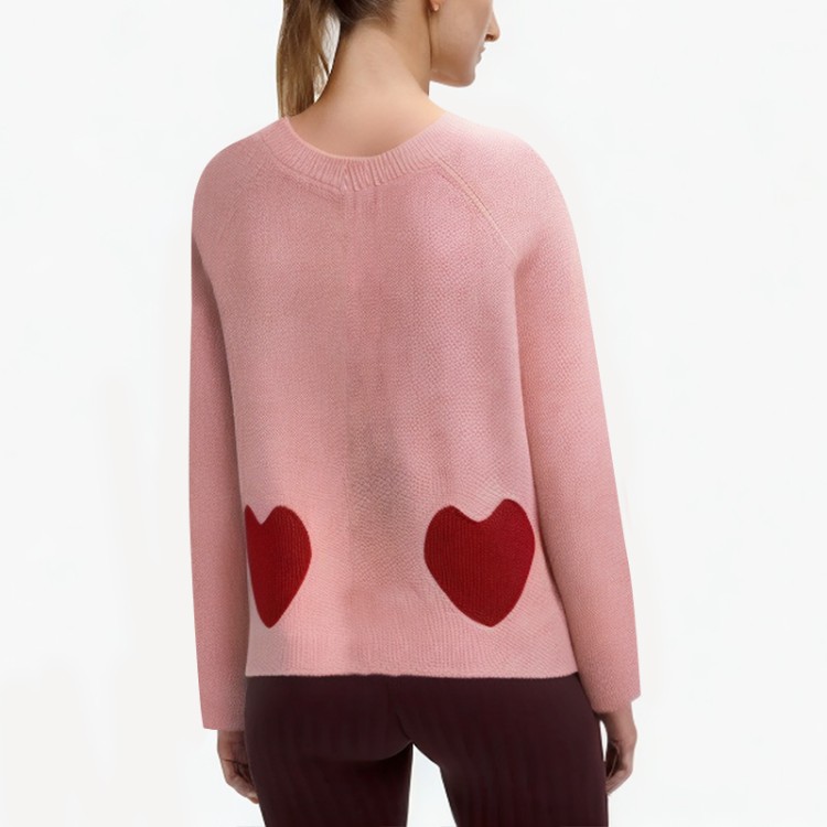 Multi-color optional love v-neck sweater cardigan