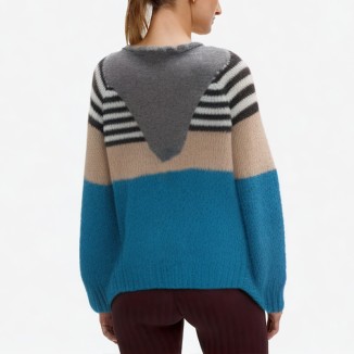 multi-color optional button v-neck sweater cardigan