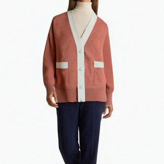 high-quality soft cashmere v-neck cardigan sweater