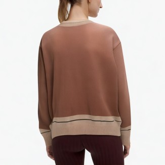 Embroidered classic button cardigan sweater