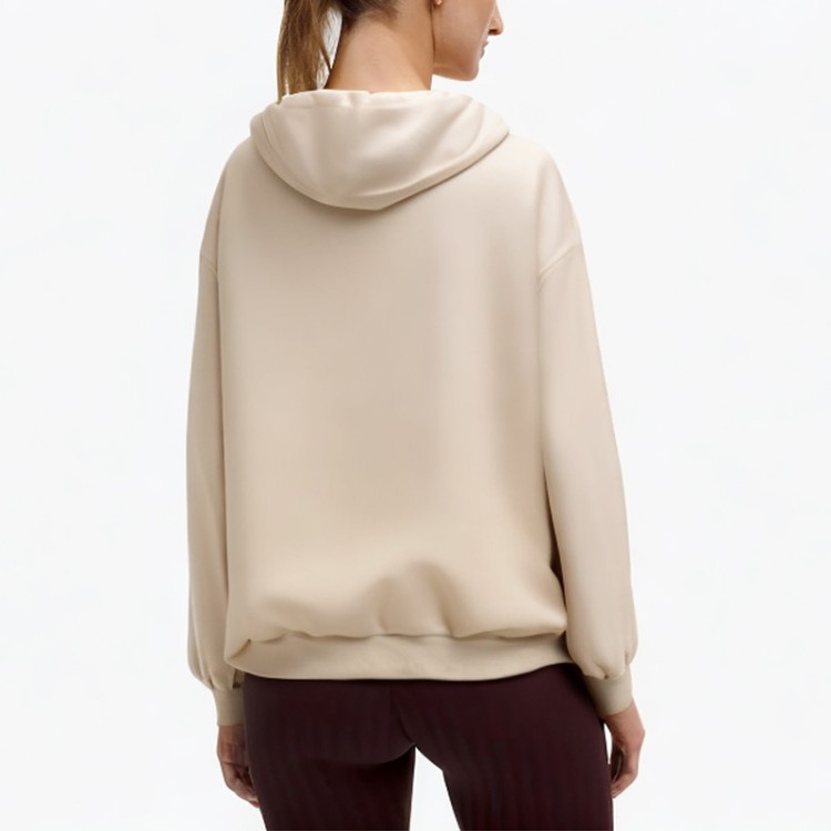 Long-sleeved drawstring drop shoulder zipper cardigan