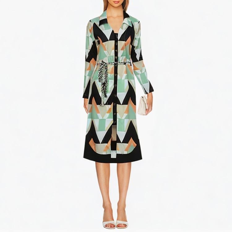 solid_color_pleated_fashion_casual_dress