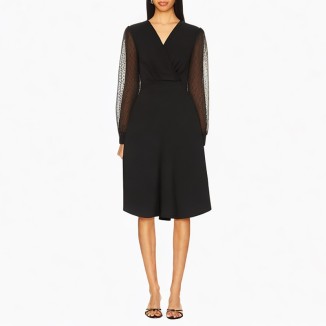 Elegant V-neck loose sexy dress