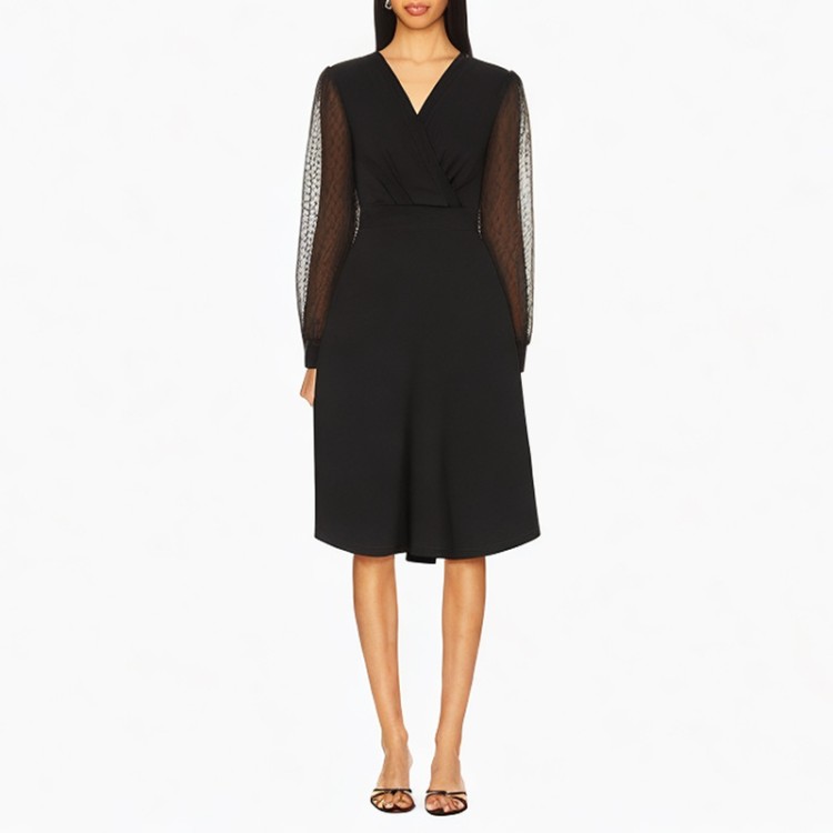 Elegant V-neck loose sexy dress