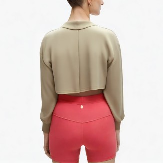 solid color loose casual drawstring short hoodie