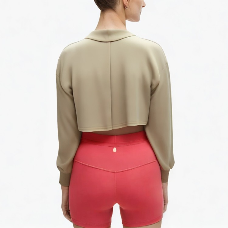 solid color loose casual drawstring short hoodie